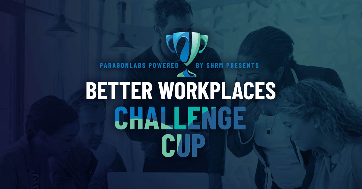 ParagonLabs powered by SHRM - Better Workplaces Challenge Cup Logo